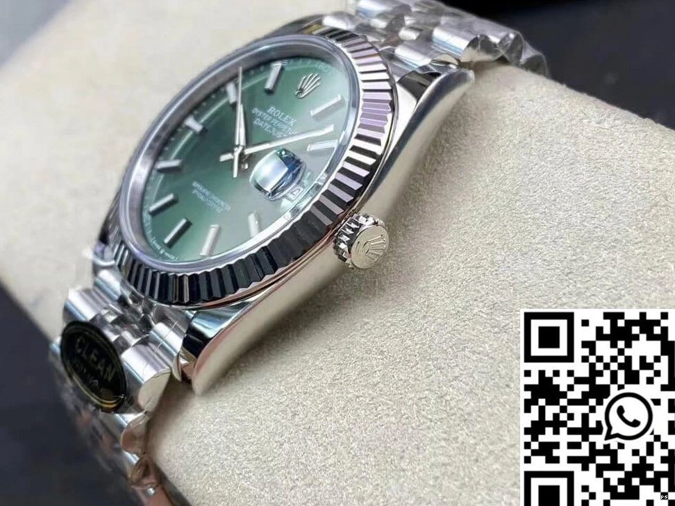 M126334-0027 Clean Datejust Dial Rolex Factory Mint Green 0511